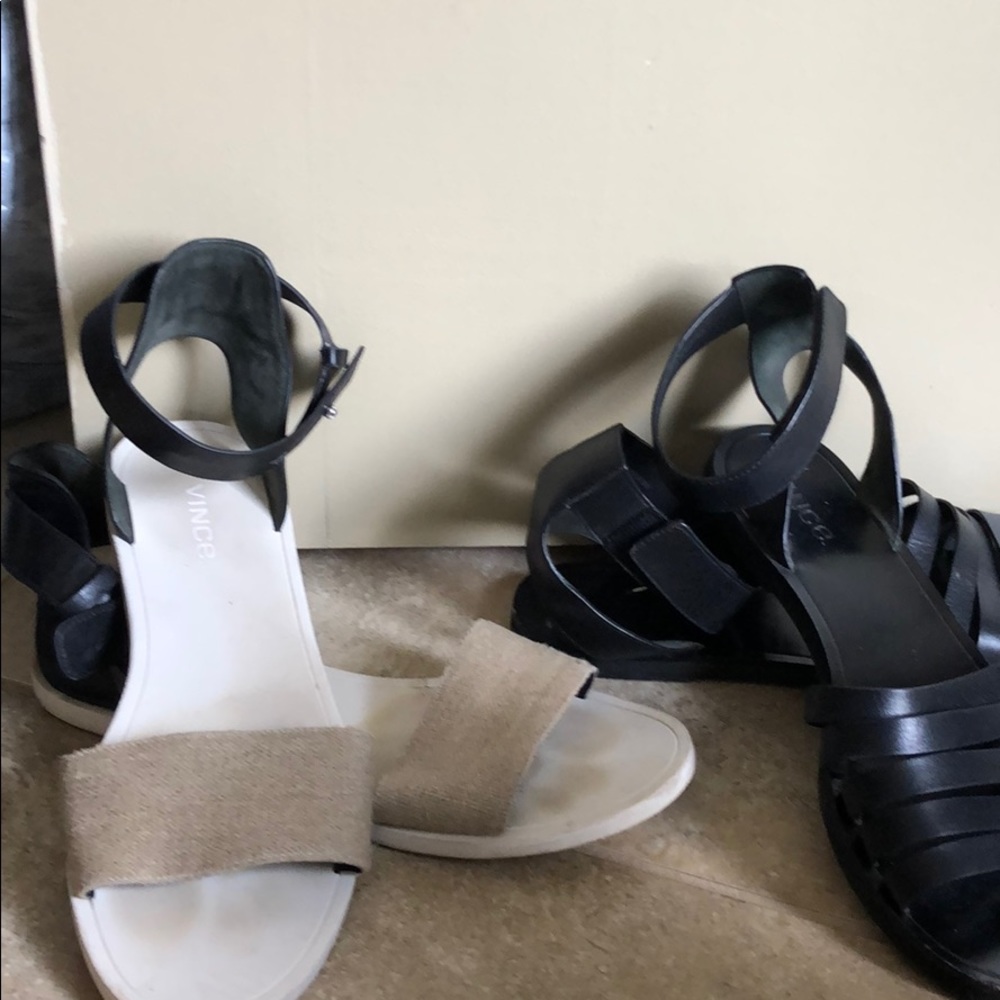 Vince summer sandals. Two pairs.